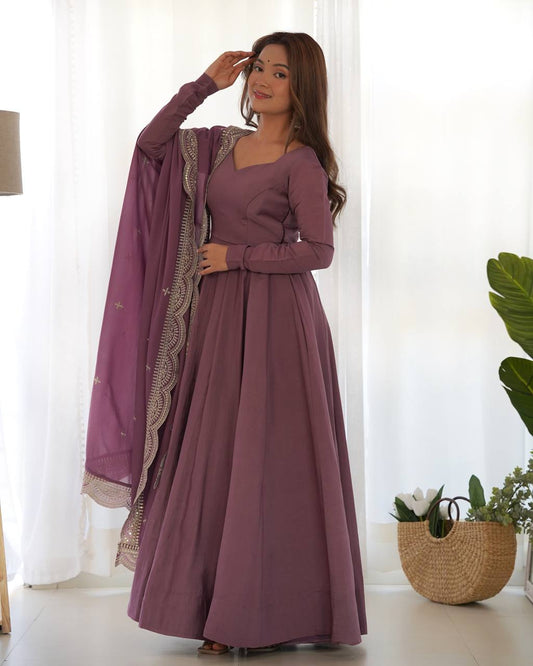 Most Trending Party Wear Designer Anarkali Suit With Dupatta