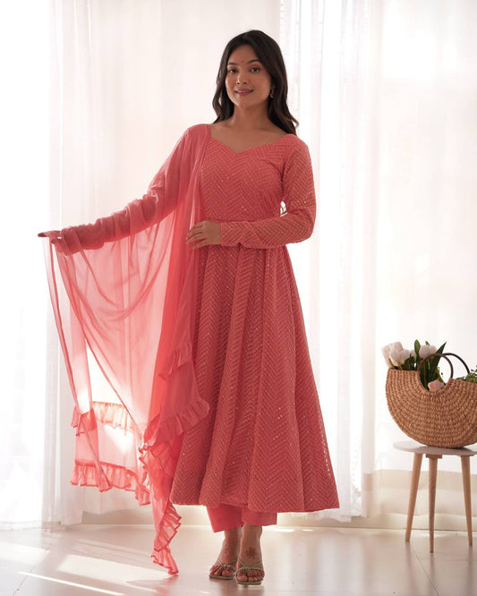 Buy Beautiful Party Wear Soft Georgette Anarkali Suit